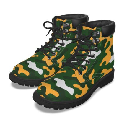 Green Bay Packers All-Over Print Men's Short Boots