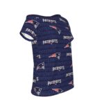New England Patriots Zubaz All-Over Print Women's Off-Shoulder T-shirt - Image 3