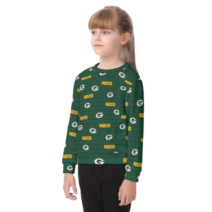 Green Bay Packers All-Over Print Kid's Sweater - Image 3