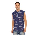 New England Patriots All-Over Print Men’s Sleeveless Pullover Hoodie