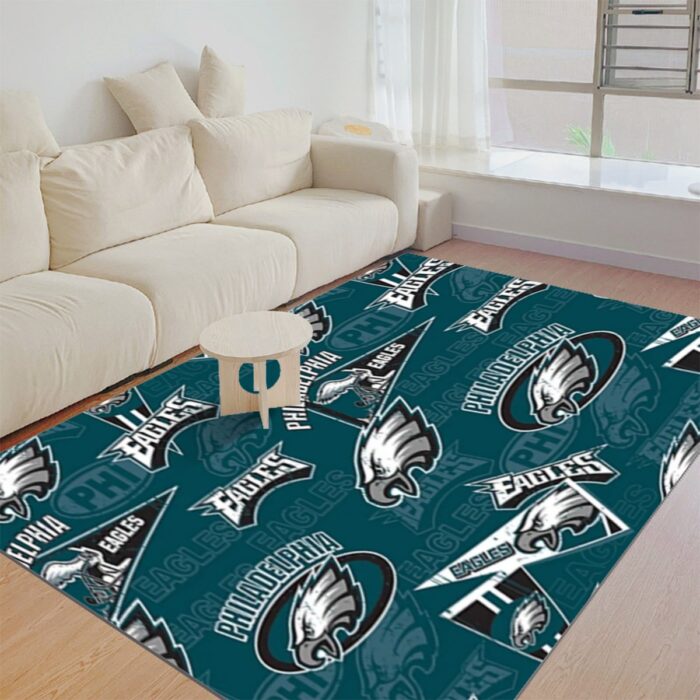 Philadelphia Eagles Zubaz Foldable Rectangular Thickened Floor Mat - Image 1