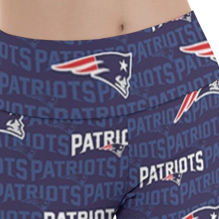 New England Patriots Zubaz All-Over Print Women's Reversible High-Waisted Yoga Pants - Image 2