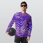 Buffalo Bills Zubaz All-Over Print Long Sleeve T-Shirt | 190GSM Cotton - Image 2