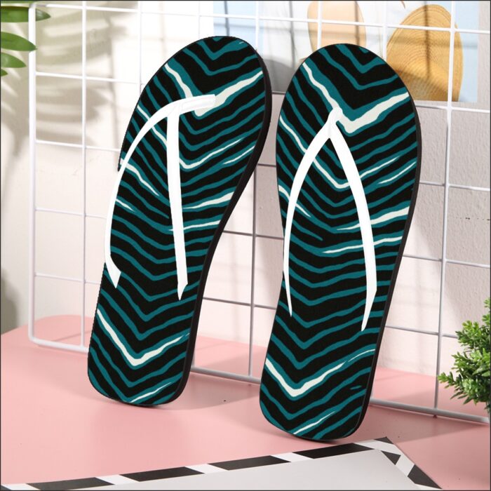 Philadelphia Eagles Zubaz All-Over Print Men's Flip Flops - Image 1
