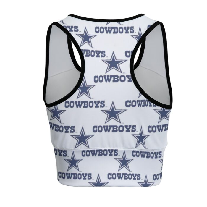 Dallas Cowboys Zubaz All-Over Print Women's Sports Bra|210GSM - Image 3