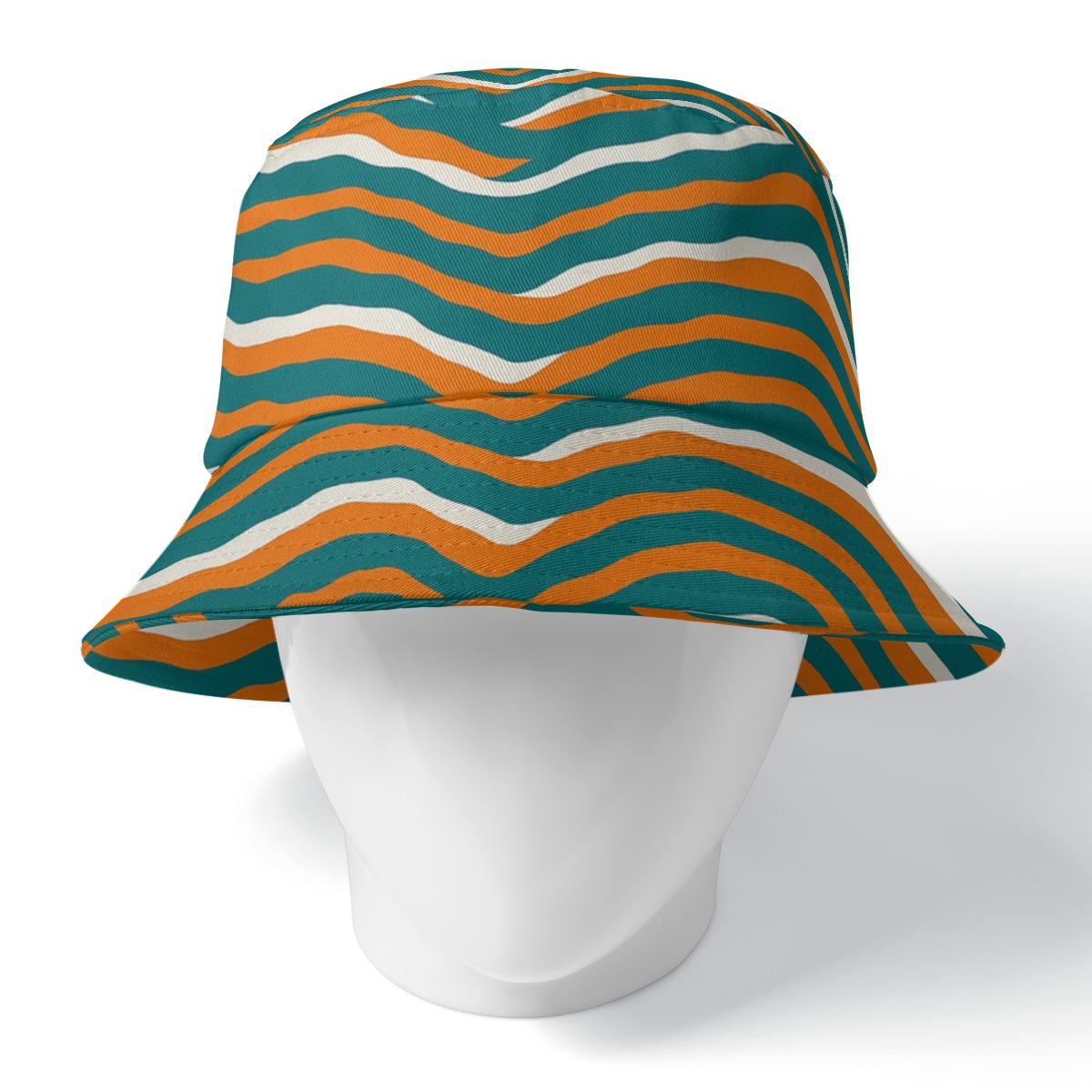 Miami Dolphins Zubaz Double-Side Printing Bucket Hat - Image 4