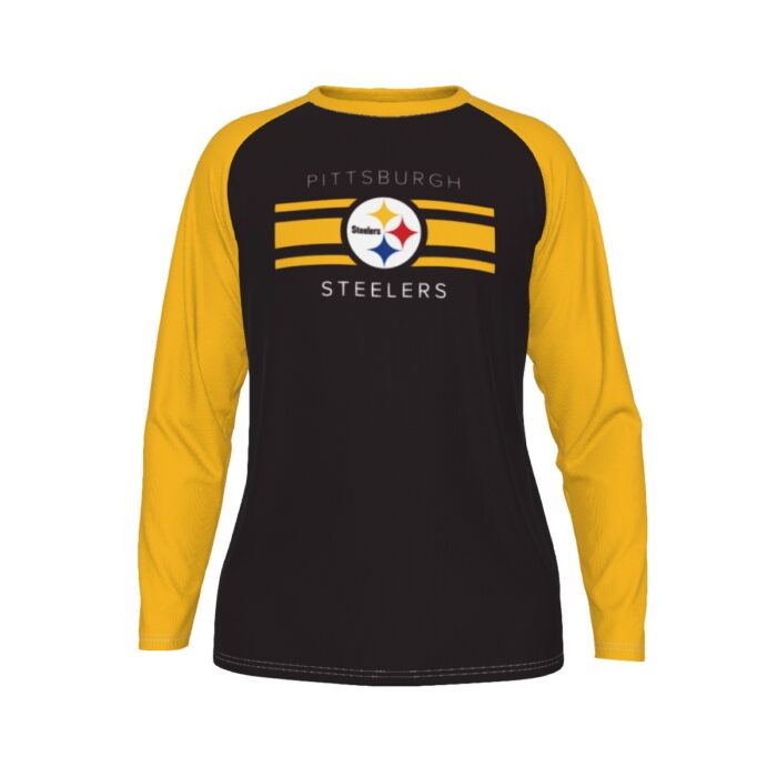 Pittsburgh Steelers All-Over Print Men's Long Sleeve T-shirt With Raglan Sleeve - Image 4
