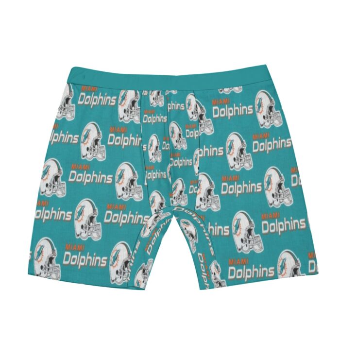 Miami Dolphins Zubaz All-Over Print Men's Long Boxer Briefs - Image 2