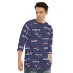 New England Patriots All-Over Print Men's O-neck Raglan Sleeve T-shirt - Image 4