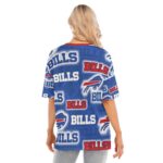 Buffalo Bills Women's Short Sleeves T-shirt With Hem Split - Image 4