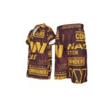 Washington Commanders  Kid's Imitation Silk Short Pajamas - Image 4