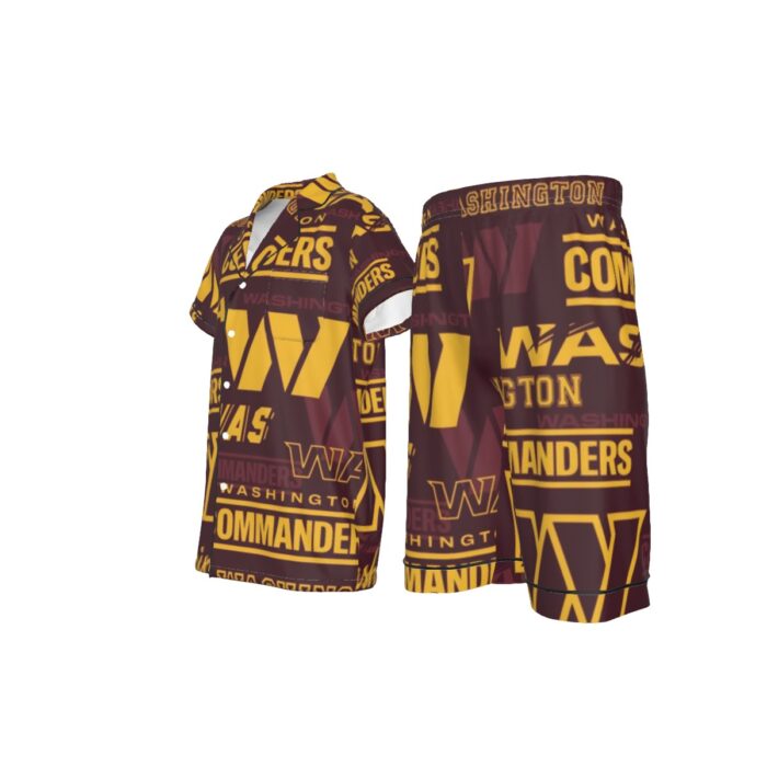 Washington Commanders  Kid's Imitation Silk Short Pajamas - Image 4