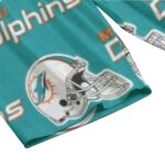 Miami Dolphins Zubaz All-Over Print Women's T-shirt Set With Short Sleeve - Image 3