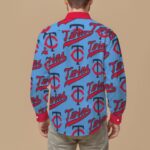 Minnesota Twins Men's Slim Fit Long Sleeve Shirt - Image 2