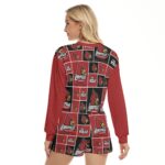 Louisville - Cardinals Women's Short Sweatshirt And Pants Suit - Image 4