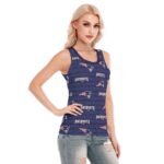New England Patriots Zubaz All-Over Print Women's Skinny Sport Tank Top - Image 4