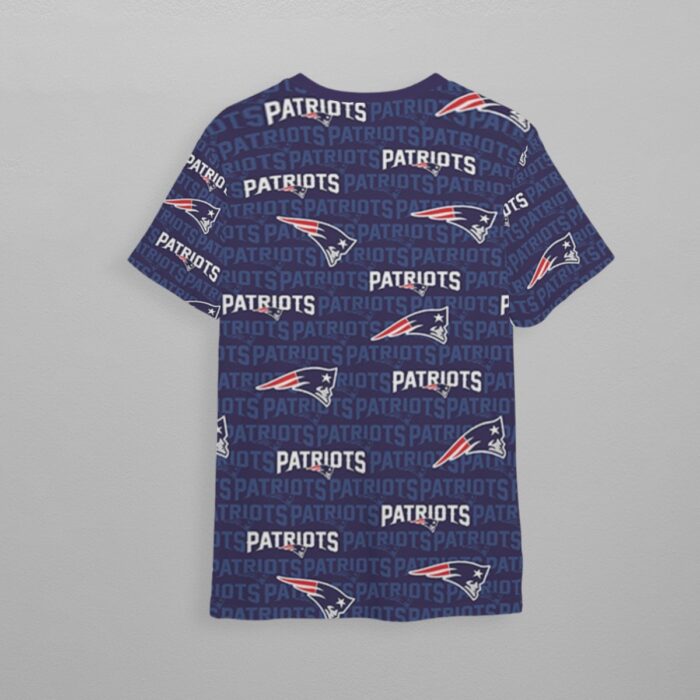 New England Patriots Zubaz All-Over Print Children's Sports T-Shirt - Image 2
