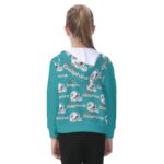 Miami Dolphins Zubaz All-Over Print Kid's Zip-up Hoodie With Patch Pocket - Image 3