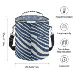 Dallas Cowboys Zubaz Insulated Cylinder Cooler Bag - Image 2