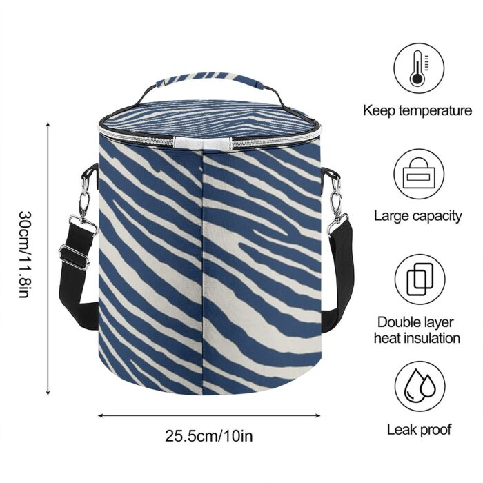 Dallas Cowboys Zubaz Insulated Cylinder Cooler Bag - Image 2