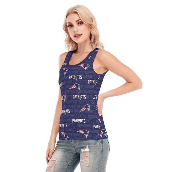 New England Patriots Zubaz All-Over Print Women's Skinny Sport Tank Top - Image 1