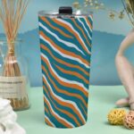 Miami Dolphins Zubaz Tumbler 30oz - Image 3
