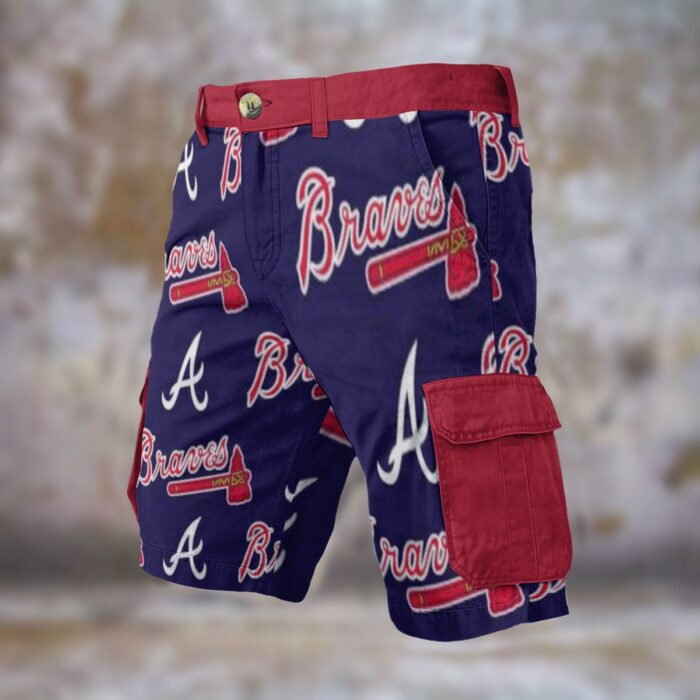 Atlanta Braves baseball Cargo Shorts - Image 1