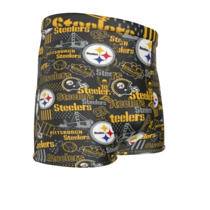 Pittsburgh Steelers Zubaz All-Over Print Men's Boxer Briefs