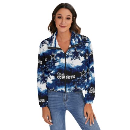 Dallas Cowboys Zubaz All-Over Print Women's Zip Jacket