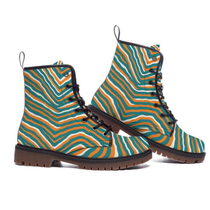 Miami Dolphins Zubaz All-Over Print Men's Martin Short Boots - Image 2