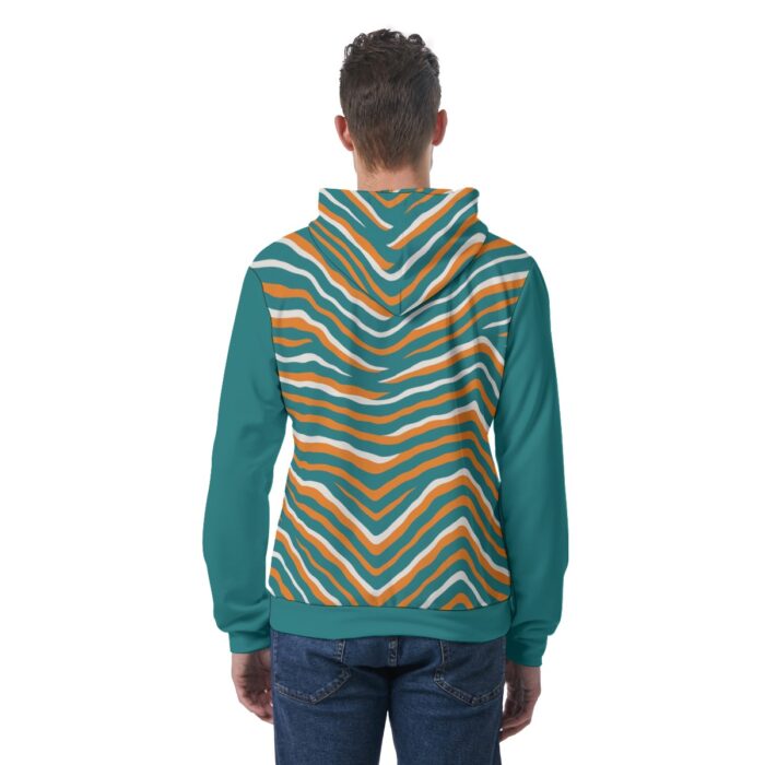 Miami Dolphins Zubaz All-Over Print Men's Hoodie With Double-side Print Hood - Image 1