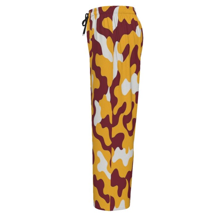 Washington Commanders camo Unisex Wide-Leg Pants|245GSM Cotton - Image 4