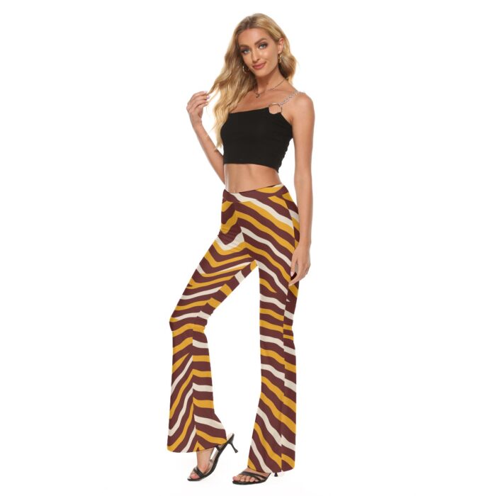 Washington Commanders Zubaz Women's High Elastic Flare Pants - Image 3