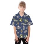 Milwaukee Brewers Kid's Hawaiian Vacation Shirt