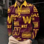 Washington Commanders Men's Polo Shirt With Long Sleeve