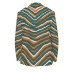 Miami Dolphins Zubaz All-Over Print Men's Casual Flat Lapel Collar Blazer - Image 4