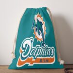 Miami Dolphins Zubaz Double-Side Printing Christmas Bag - Image 2