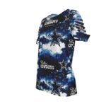 Dallas Cowboys Zubaz All-Over Print Women's Ripped T-Shirt - Image 2