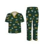 Green Bay Packers All-Over Print Unisex Scrub Set|Birdseye - Image 2
