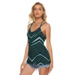 Philadelphia Eagles Zubaz All-Over Print Women's Halter Top With Backless