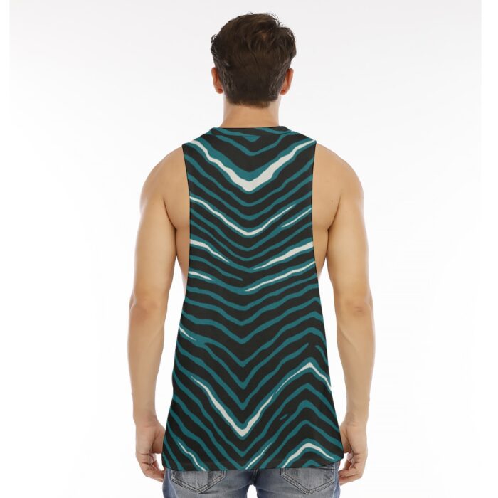 Philadelphia Eagles Zubaz All-Over Print Men's O-neck Long Tank Top - Image 4