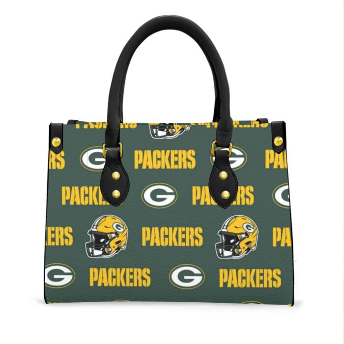 Green Bay Packers Women's Tote Bag With Black Handle - Image 2