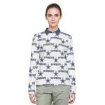 Dallas Cowboys Zubaz All-Over Print Ladies' Lapel Long Sleeves - Image 2