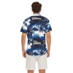 Dallas Cowboys Zubaz All-Over Print Men's Deep V-neck Short Sleeve T-shirt