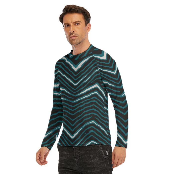 Philadelphia Eagles Zubaz All-Over Print Men's Long Sleeve Tight surf clothing - Image 4