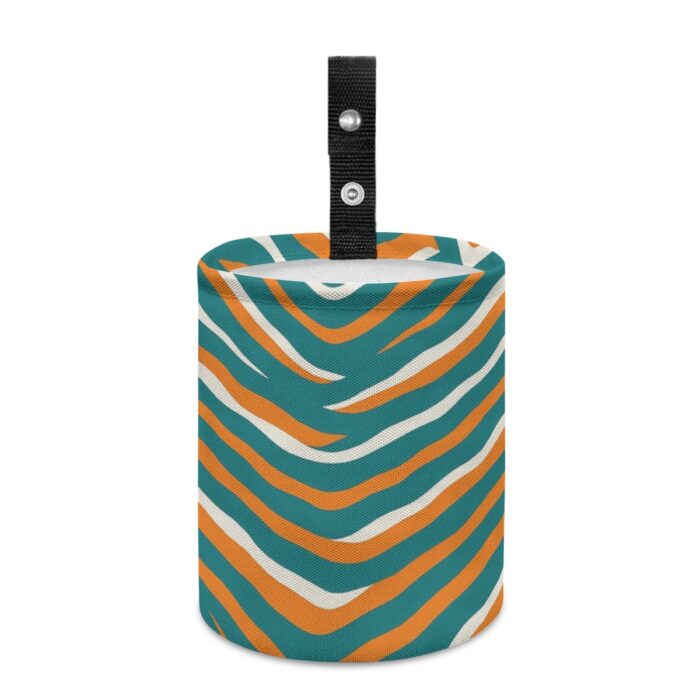 Miami Dolphins Zubaz Minimalist Fabric Car Trash Can - Image 1