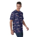 New England Patriots All-Over Print Men's T-Shirt | Velvet - Image 4