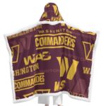 Washington Commanders Wearable Hooded Blanket