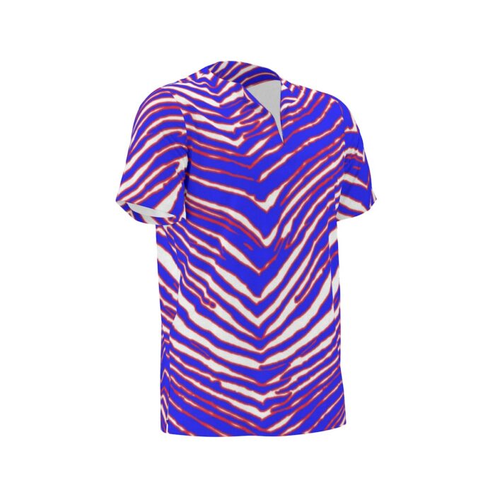 Buffalo Bills Zubaz All-Over Print  Men's African Dashiki Shirt - Image 7