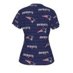 New England Patriots Zubaz All-Over Print V-neck Women's T-shirt - Image 4